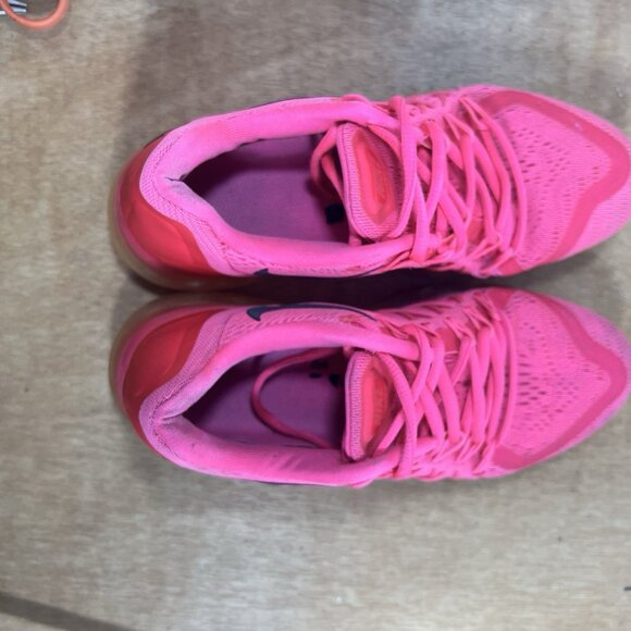 Nike Air Max 2015 Women’s Size 7.5 Triple Hot Pink Athletic Running Shoes Swoosh - Picture 8 of 9